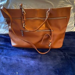 Brown CoLab bag! Has cross body detachable strap
